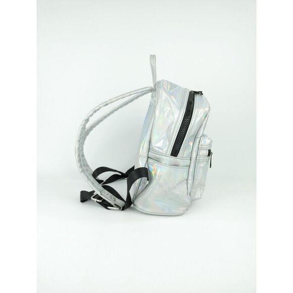 Marshmello Mad engine oil slick mini backpack MARSHIN silver holographic - Picture 8 of 12